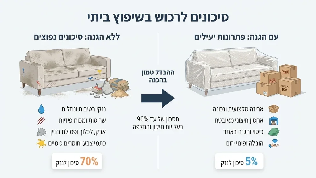 נוצר על ידי מודל בינה מלאכותית Gemini Pro סביבת עבודה קבלנית מסוכנת לריהוט