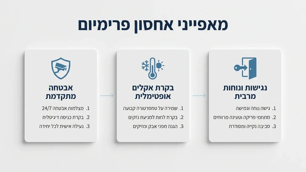 נוצר על ידי מודל בינה מלאכותית Gemini Pro מתחם אחסנה מקצועי ומאובטח